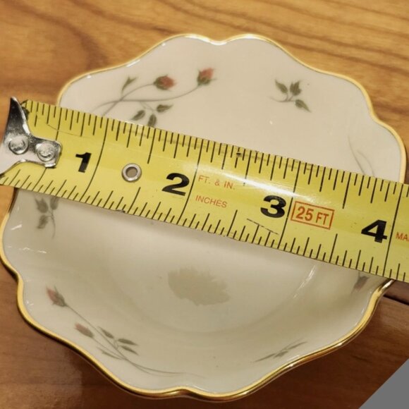 Lenox Rose Manor Jewelry 4" Dish Fine China, 24k Gold Trim, Orig Box - Picture 5 of 6